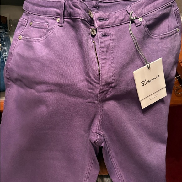 Special A Denim - Special A Women's High Rise Purple Jeans
